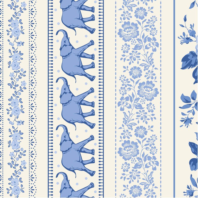 Tilda 110 Borders Blue 110170