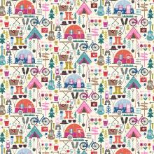 LETS GO CAMPING - CREAM