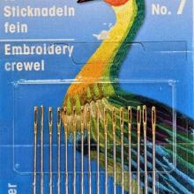 Prym No. 7 Embroidery Crewel Needles