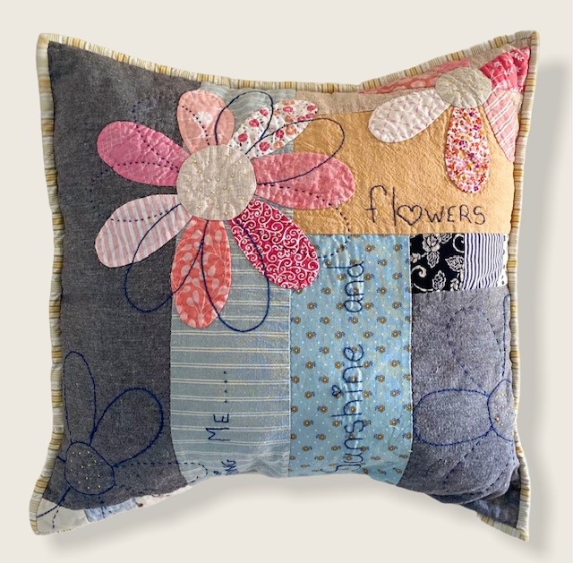 SUNSHINE AND FLOWERS CUSHION