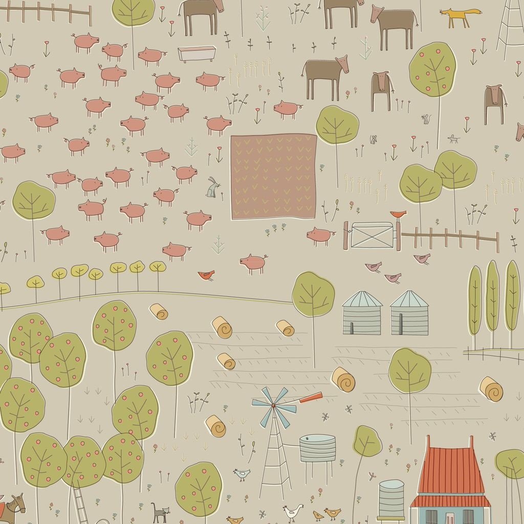 DV7752 Appleby Farm Farm Scene 108" Wideback